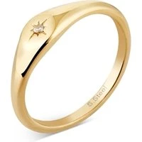 Gold North Star Ring - 52