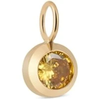 Gold November Birthstone Charm - Gold