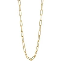 Gold Paper Clip Chain Necklace - 40cm