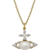 Gold Pearl Ada Orb Necklace - 44cm