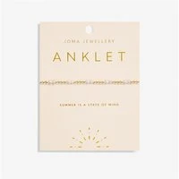 Gold Pearl Anklet - Gold