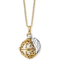 Gold Plated White XS Soundball Necklace - Gold Plated