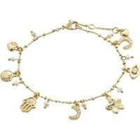 Gold Prucence Charms Bracelet - Gold