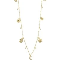 Gold Prucence Charms Necklace - Gold