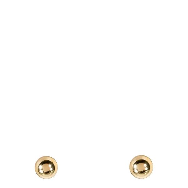 Gold "Half Ball" Earrings