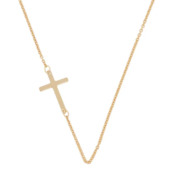 Gold "Little Cross" Necklace