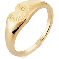 Gold Sacred Heart Ring - 52