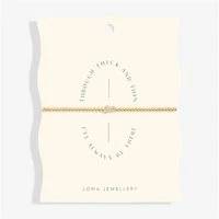 Gold Share Happiness Thick and Thin Bracelet - Gold