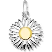 Gold + Silver Daisy Pendant