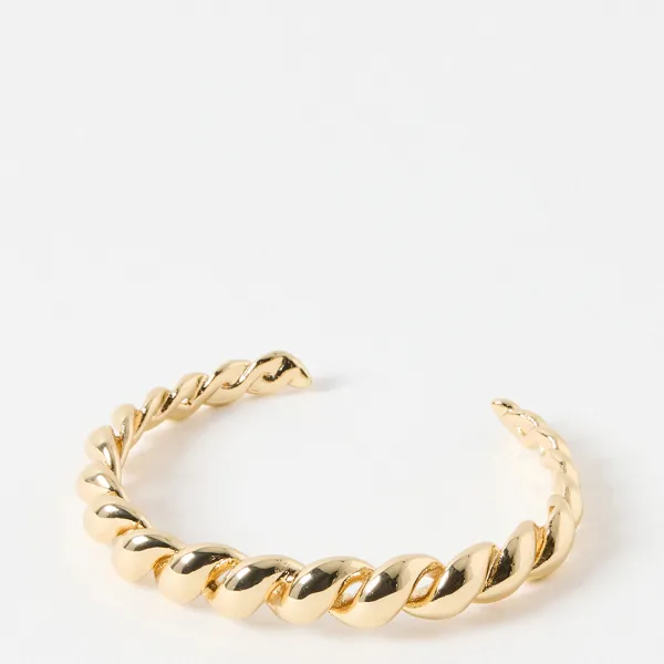 Gold Sombra Twisted Cuff Bangle
