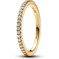 Gold Sparkling Band Ring - 48  Ring