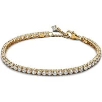 Gold Sparkling Tennis Bracelet - 16cm