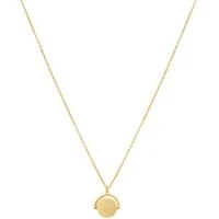 Gold Spinning Disc Necklace - Gold