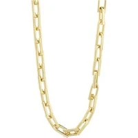 Gold Stay Links Recycled Necklace - Gold