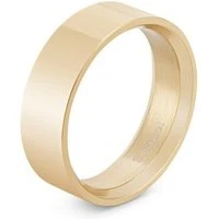 Gold Steel Band Ring - 66