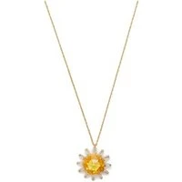 Gold Sunflower Necklace - Gold