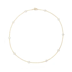Gold Ten Pearl Choker