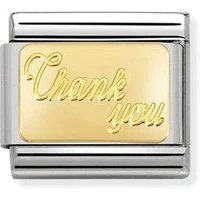 Gold Thank You Charm