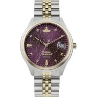 Gold Tone Burgundy Camberwell Watch - Gold