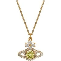 Gold Yellow Crystal Valentina Orb Necklace - 44cm