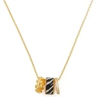 Gold Zebra Trio Rings Necklace - 41cm