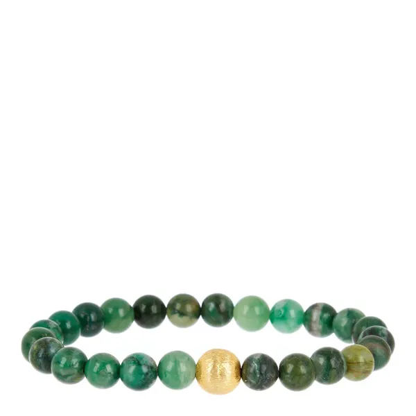 Gold/Silver Jade Bracelet - Multi