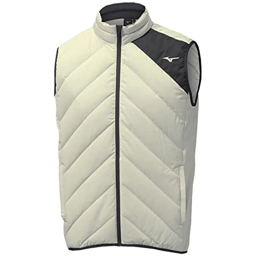 Golf Mens Breath Thermo Move Down Sleeveless Full Zip Stretch Golf Gilet Vest Grey Medium