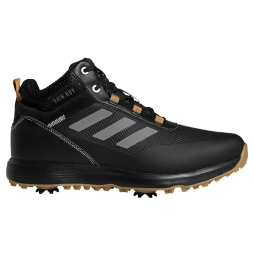 Golf Mens S2G Mic-Cut Golf Shoes - Core Black/Green/Mesa - UK 9