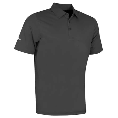 Golf Mens Swingtech Solid Polo Shirt - Asphalt - XXXL