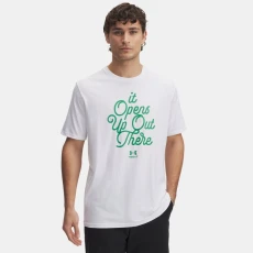 Golf Open Up Mens Short Sleeve White / Team Kelly Green Golf Open Up Mens Short Sleeve White / Team Kelly Green