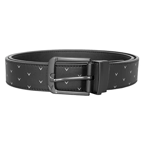 Golf Unisex Chev Leather Belt - Medium Grey - One Size