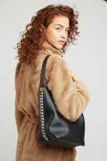 Gorliss Chain Shoulder Bag - Black