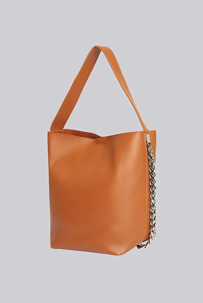 Gorliss Chain Shoulder Bag - Brown - Tan