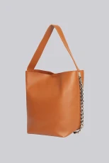 Gorliss Chain Shoulder Bag - Brown - Tan