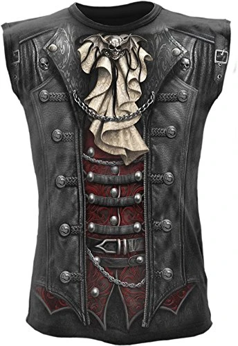 - Goth Wrap - Allover Sleeveless T-Shirt Black - XL
