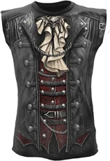 - Goth Wrap - Allover Sleeveless T-Shirt Black - XL