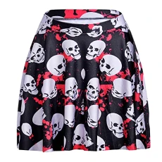 Gothic Medieval Dress Women Red-Eye Printed Women Halloween Skirt Skirt Embroide Skirt (Black, M) Gothic Medieval Dress Women Red-Eye Printed Women Halloween Skirt Skirt Embroide Skirt (Black, M)