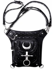 Gothic Occult Punk Lunar Moon Hip Holster Bag Festival Handbag Pouch