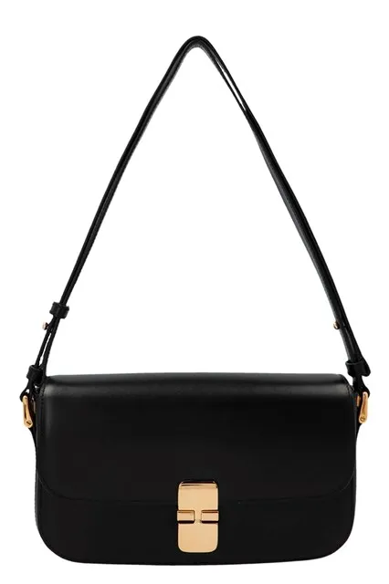 Grace baguette shoulder bag - Black