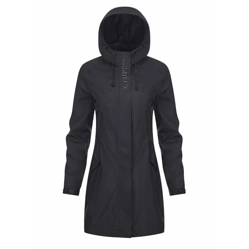 Grace Long Rain Jacket - Durable Waterproof Coating and Taped Seams - Longline - Lightweight and Bre