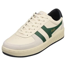 Grandslam Classic Mens Casual Trainers in Off White Green - 7 UK Grandslam Classic Mens Casual Trainers in Off White Green - 7 UK