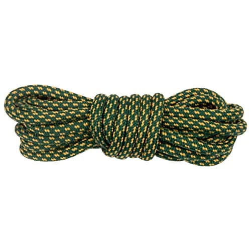 Grasmoor Walking Boot Laces - Forest Green-Gold - 120 cm - 47 inch (2 Pairs)