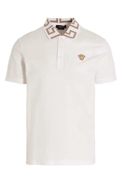 Greca polo shirt - White