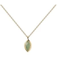 Green Aventurine Nomad Neckalce - Gold