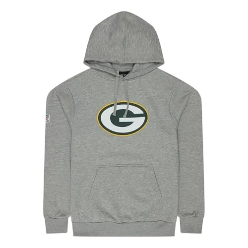 Green Bay Packers Hoody NFL Team Logo Heather Grey - XL