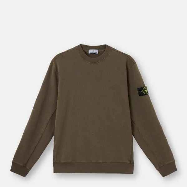 Green Contrast Edge Knitted Jumper