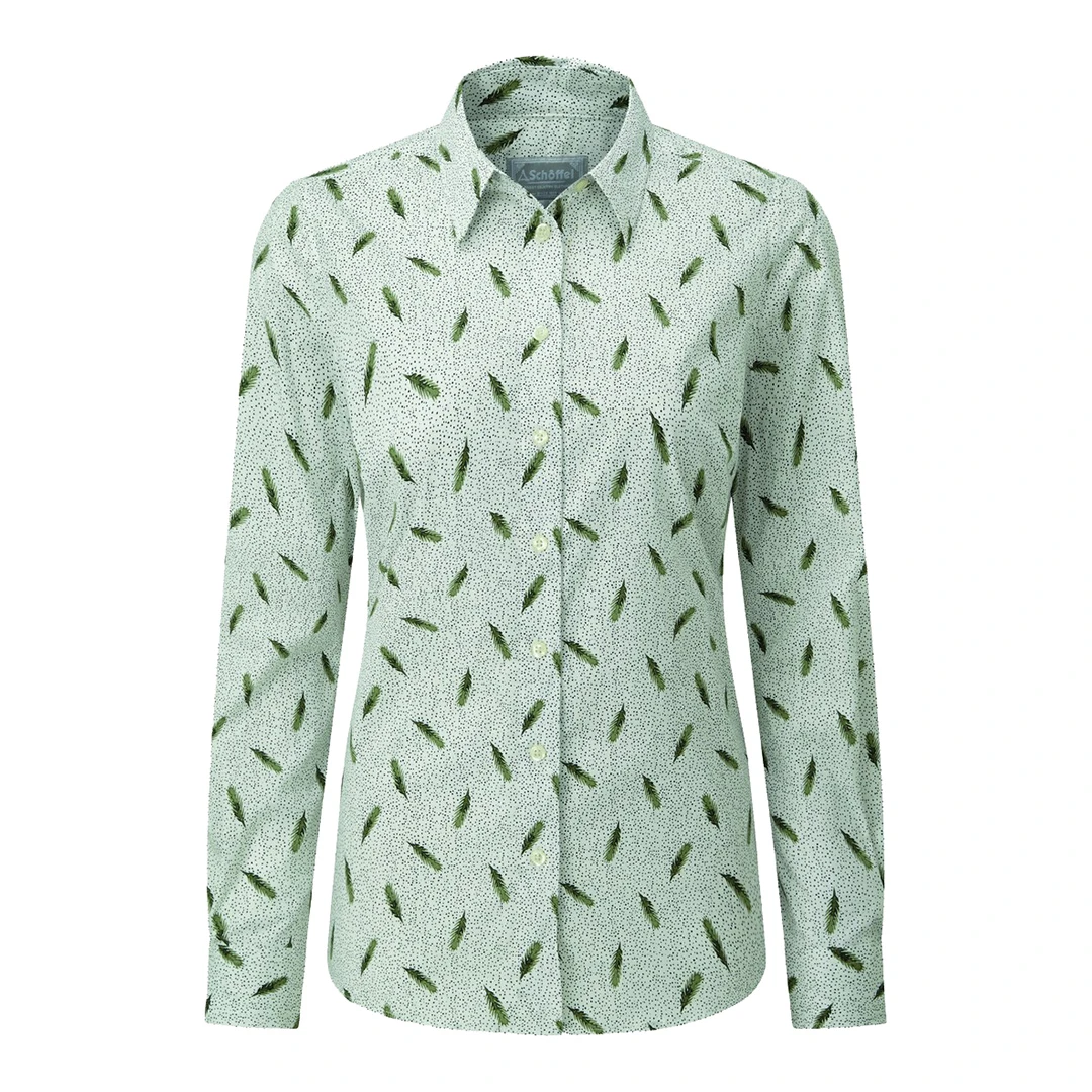 Green Cotton Norfolk Shirt