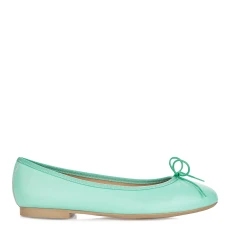 Green Leather Amelie Pump