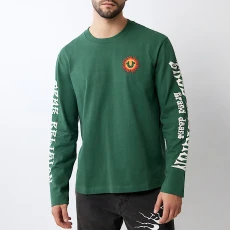 Green Long Sleeve Blazing Sun T hirt