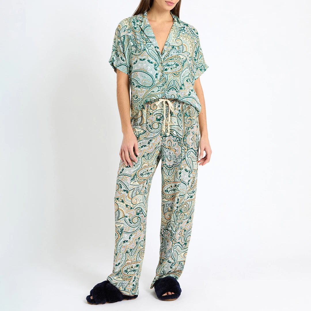 Green Peisley Limonas Pyjama Set ulti